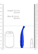 Vibrator luminos Lyra Blue Bullet cu 10 viteze
