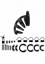 Centură de castitate ManCage Model 02 9 cm Neagră