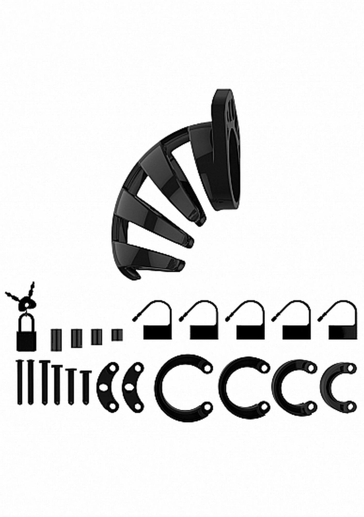 Centură de castitate ManCage Model 02 9 cm Neagră