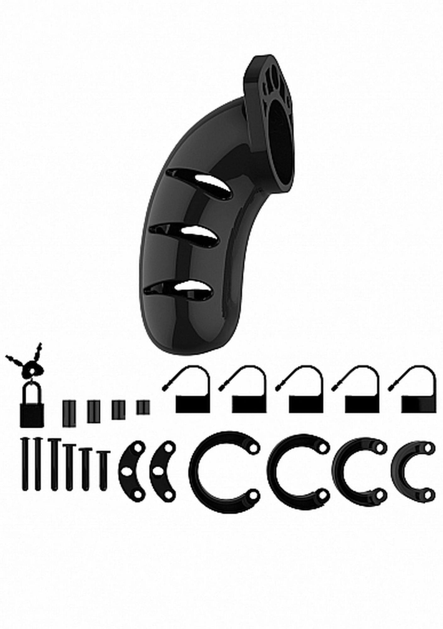 Centură de castitate ManCage Model 03 Neagră 11 cm