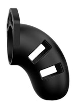 Centură de castitate din silicon ManCage Model 20, neagră, 3.5