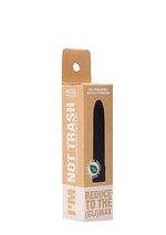 Vibrator biodegradabil Natural Pleasure negru 14 cm