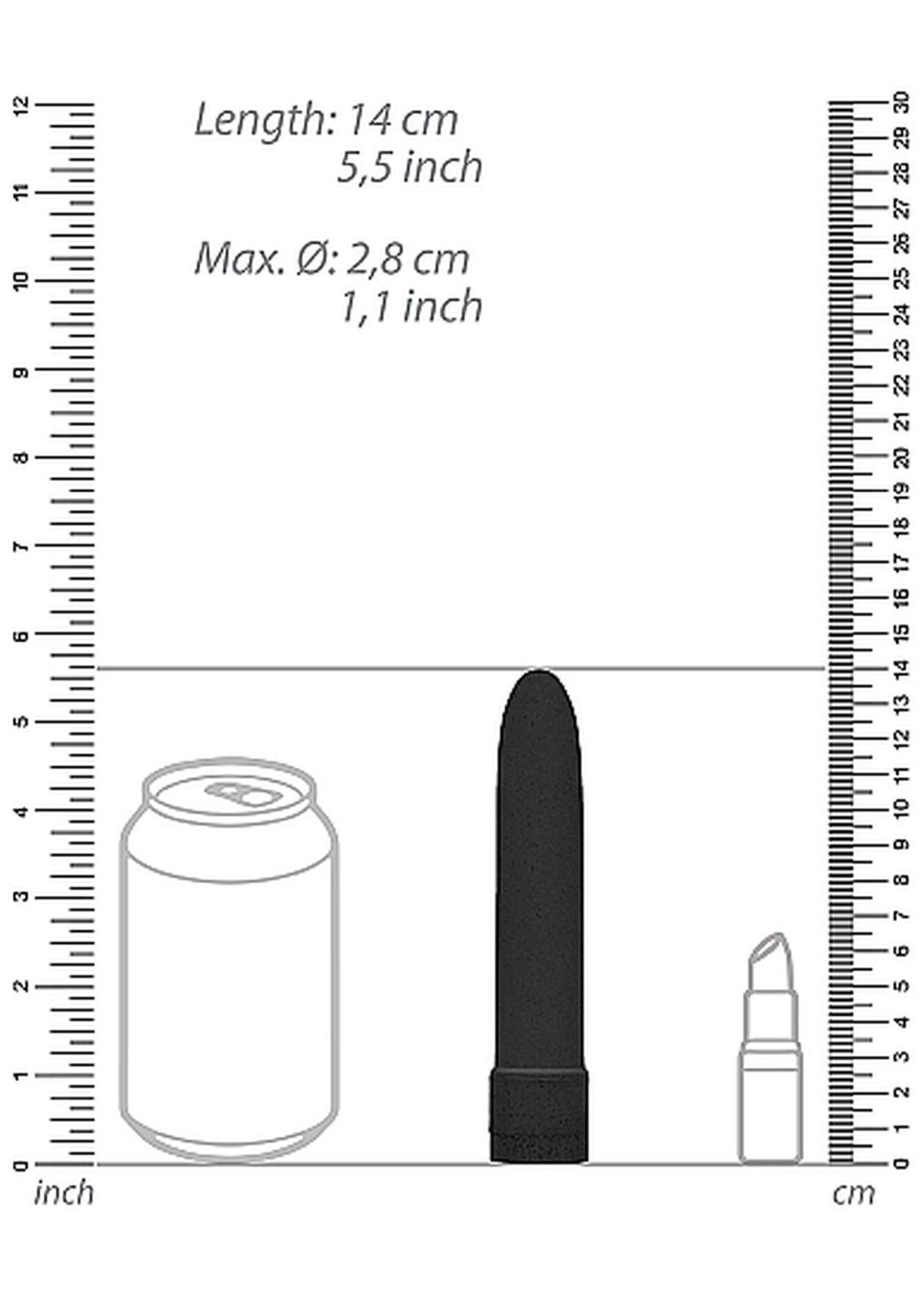 Vibrator biodegradabil Natural Pleasure negru 14 cm