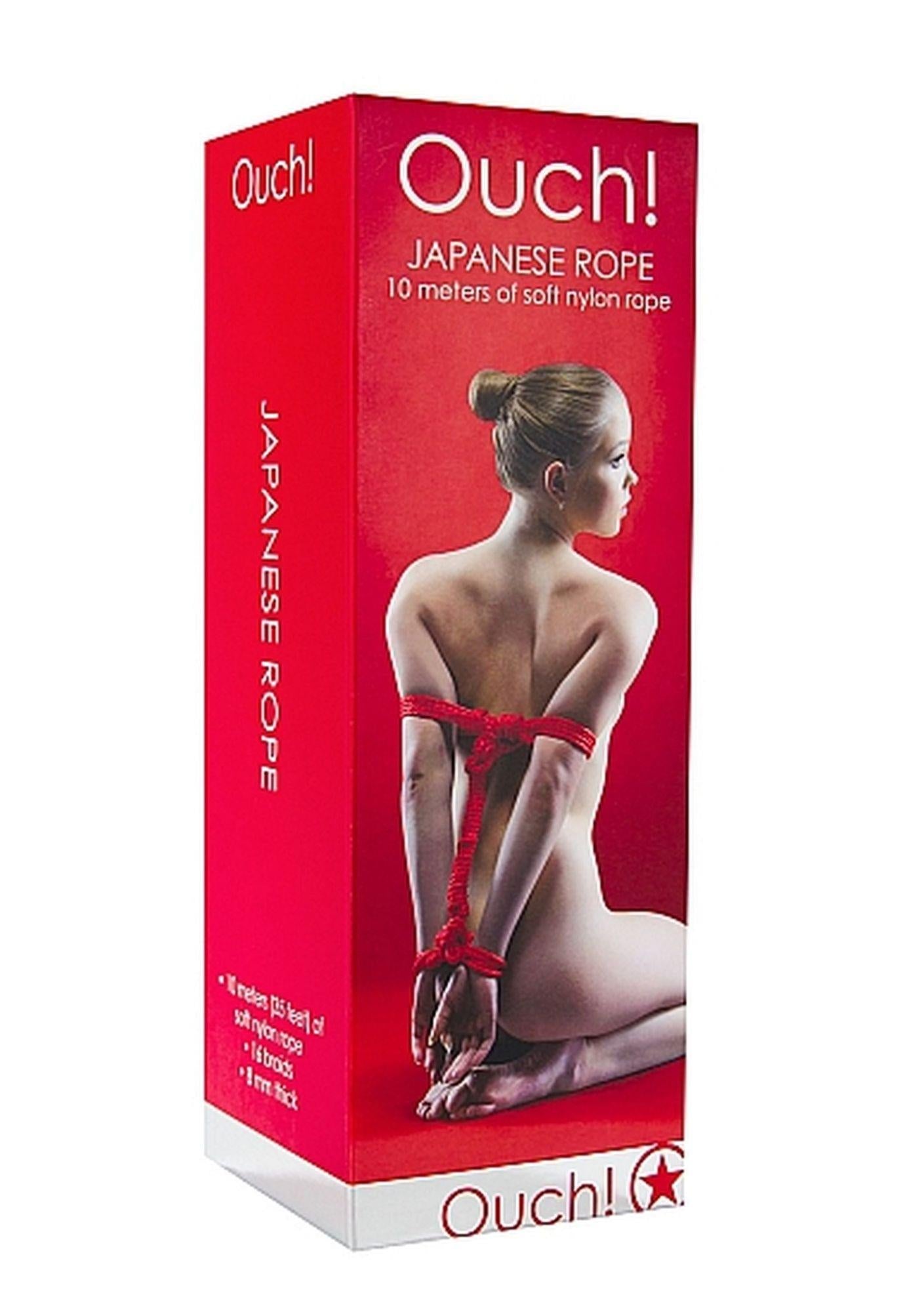 Frânghie japoneză Ouch din nailon roșie 10 m