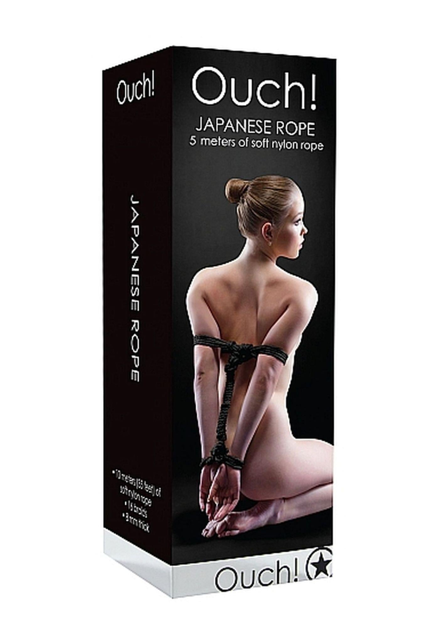 Frânghie de bondage din nailon, neagră, 5 m
