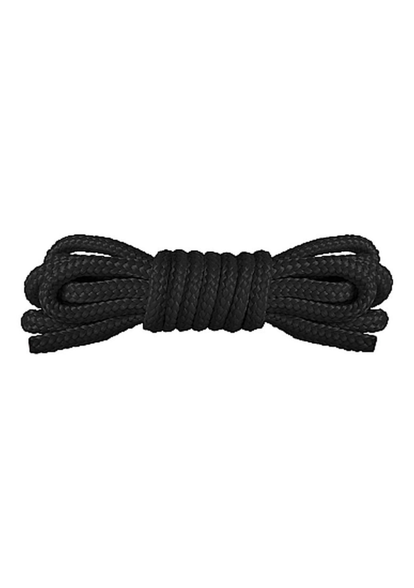 Frânghie de bondage japoneză Ouch Mini neagră, nailon, 1,5 m