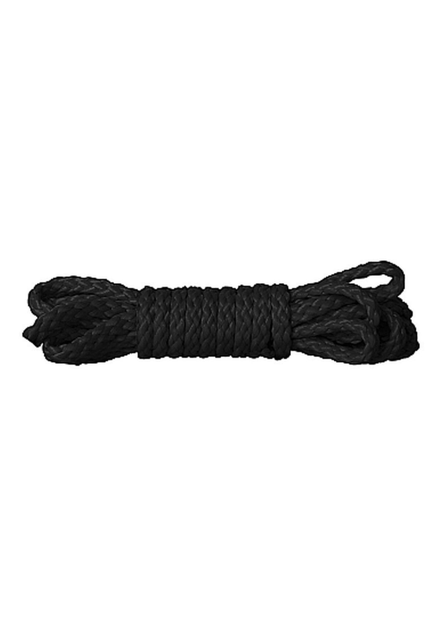 Frânghie Kinbaku Ouch! Mini, 1,5 m, nailon negru, 6 mm