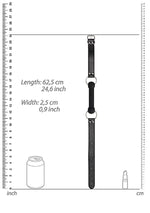 Bucla cu biți din silicon Ouch Negru 12,5 cm