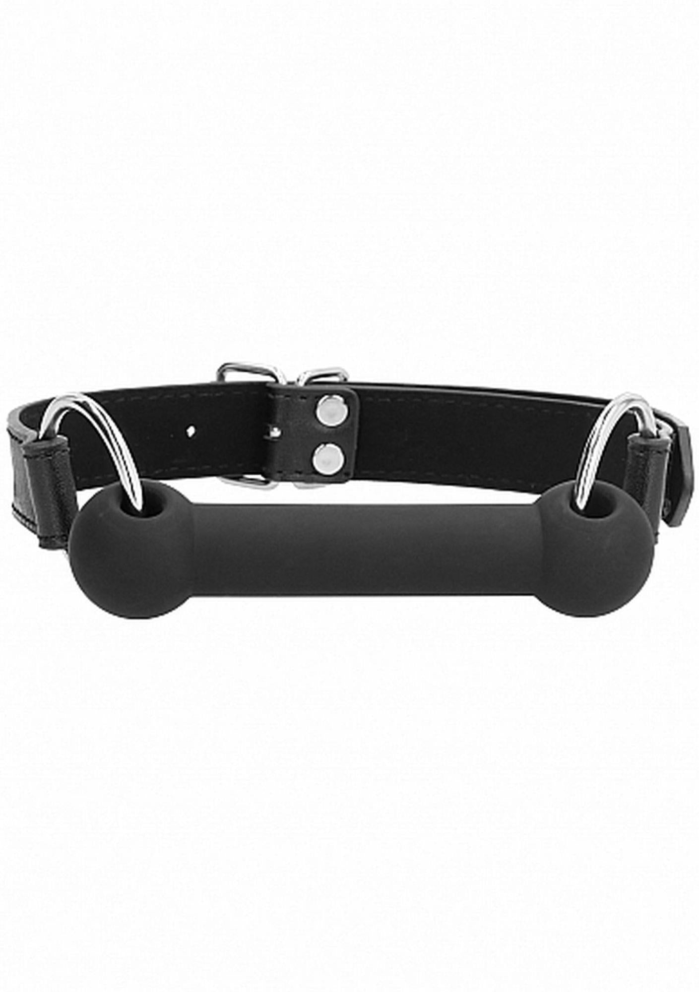 Bucla cu biți din silicon Ouch Negru 12,5 cm