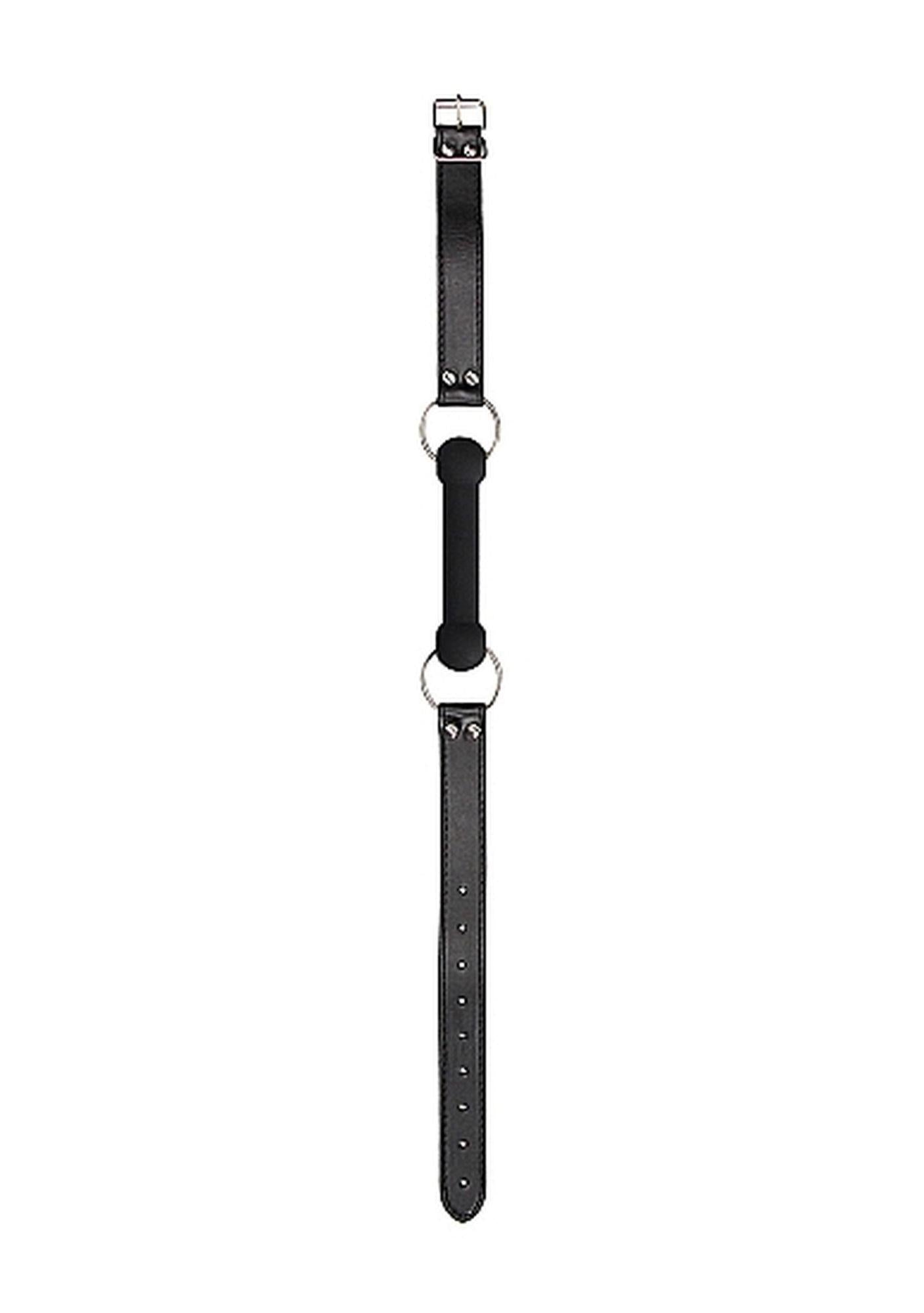 Bucla cu biți din silicon Ouch Negru 12,5 cm