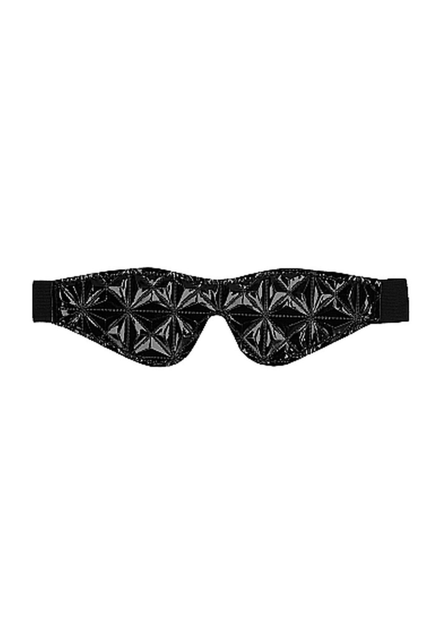 Mască de ochi de lux Ouch! Neagră 19,5 cm