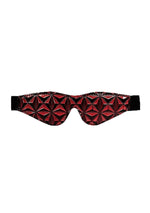 Mască de ochi Ouch Luxury, culoare vișinie, 19,5 cm