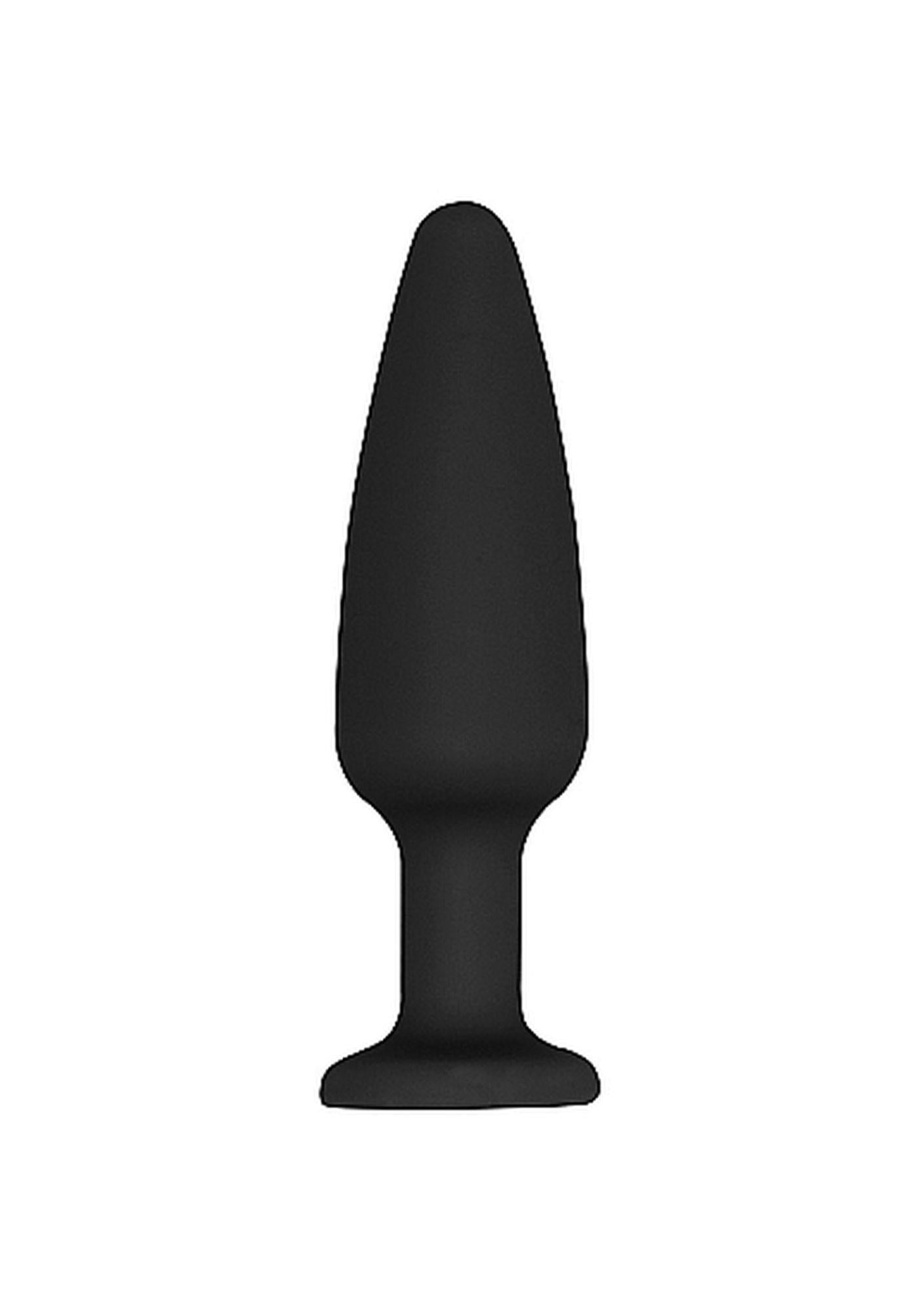 Dop anal conic din silicon cu diamant Ouch negru