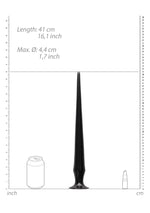 Dildo anal cu țepi Ouch 42 cm negru