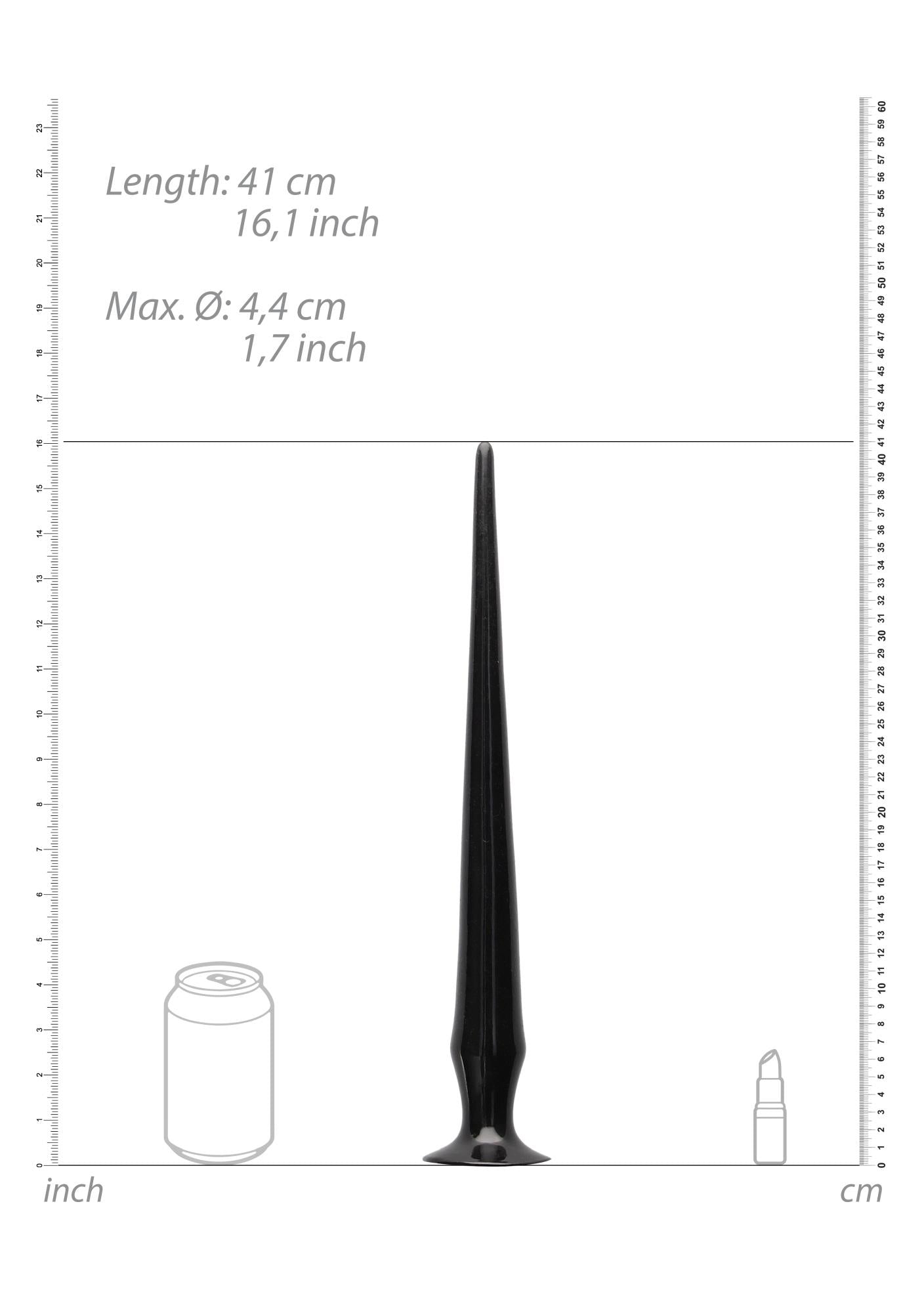 Dildo anal cu țepi Ouch 42 cm negru