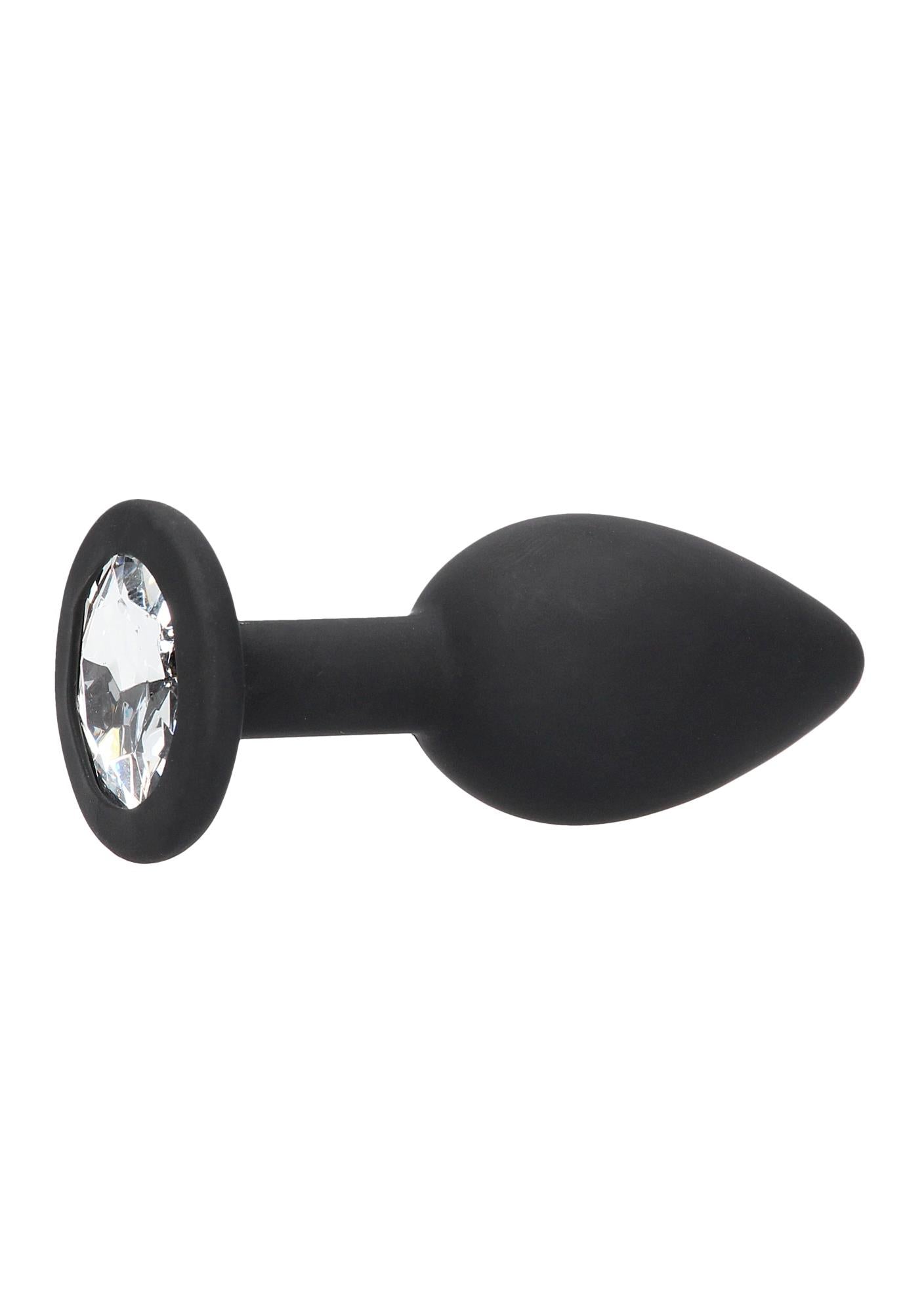 Dop anal din silicon cu diamant detașabil Au!