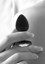 Dop anal din silicon cu diamant detașabil Au!