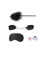 Set de bondage Ouch! cu cătușe din pene și mască