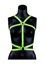 Ham erotic Ouch, verde neon strălucitor, negru, L XL