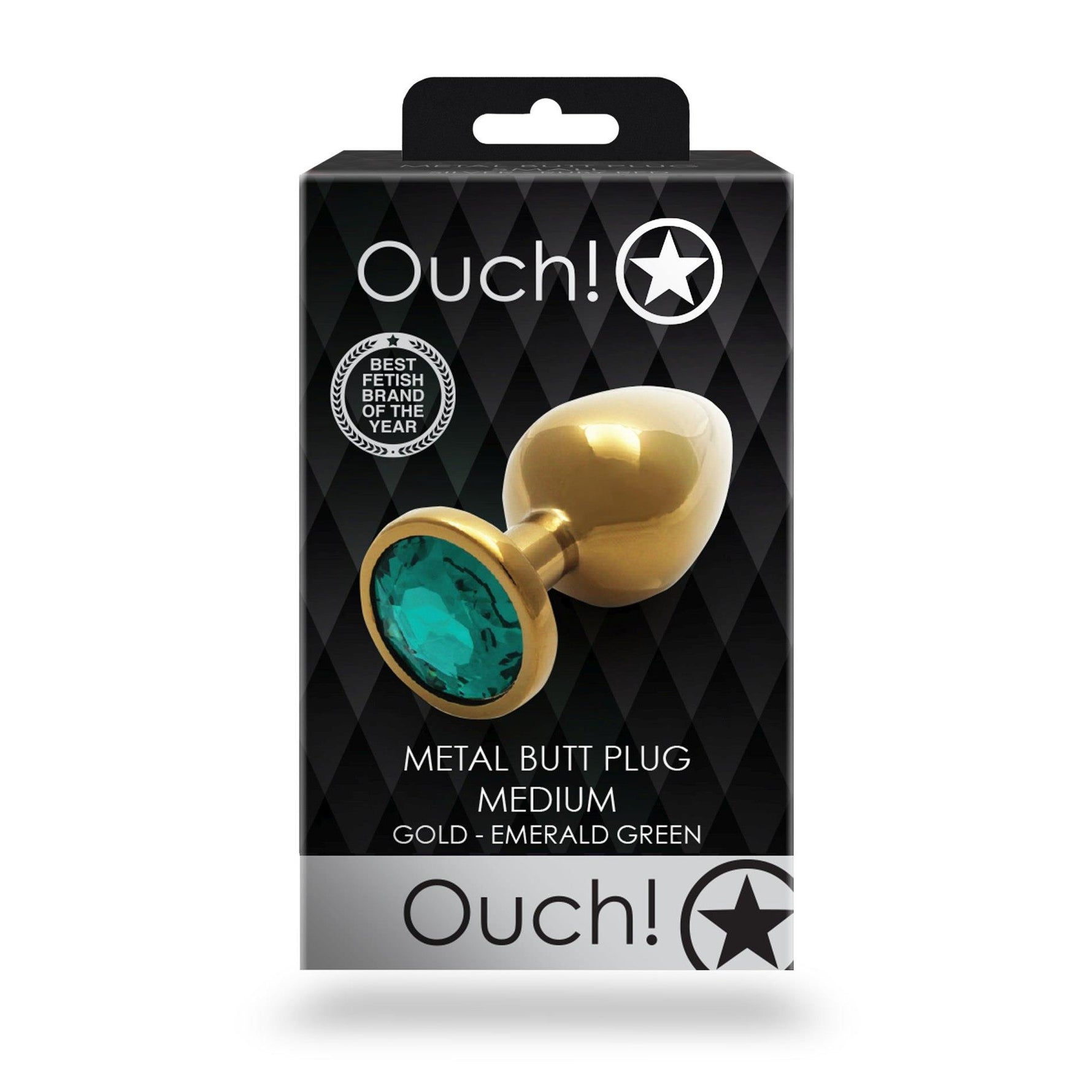 Plug anal rotund Gem Ouch! Mediu 7 cm