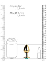 Plug anal rotund Gem Ouch! Mediu 7 cm