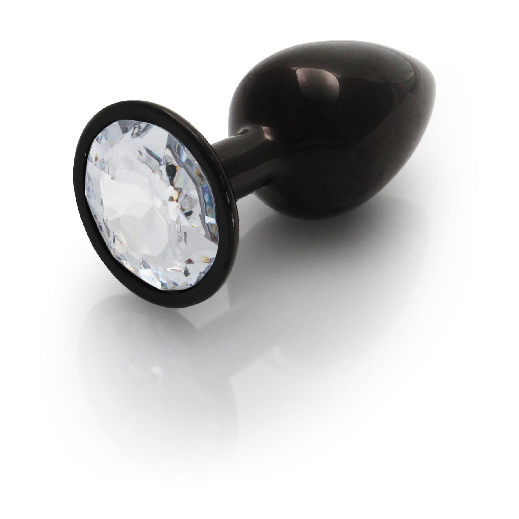 Dop anal cu bijuterie rotundă Ouch mic din aluminiu 6 cm