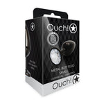 Dop anal cu bijuterie rotundă Ouch mic din aluminiu 6 cm