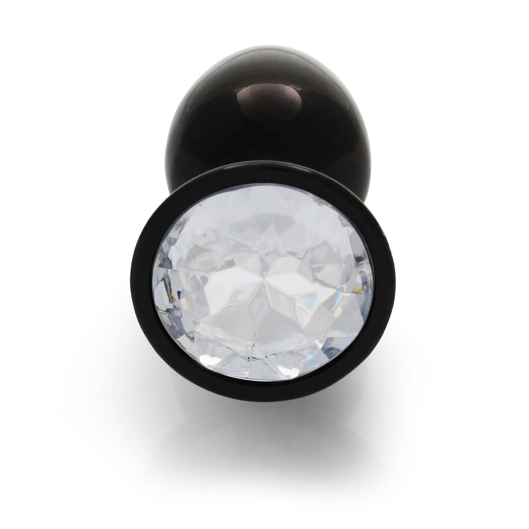 Dop anal cu bijuterie rotundă Ouch mic din aluminiu 6 cm