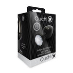 Plug anal rotund cu bijuterie, mediu, 7 cm