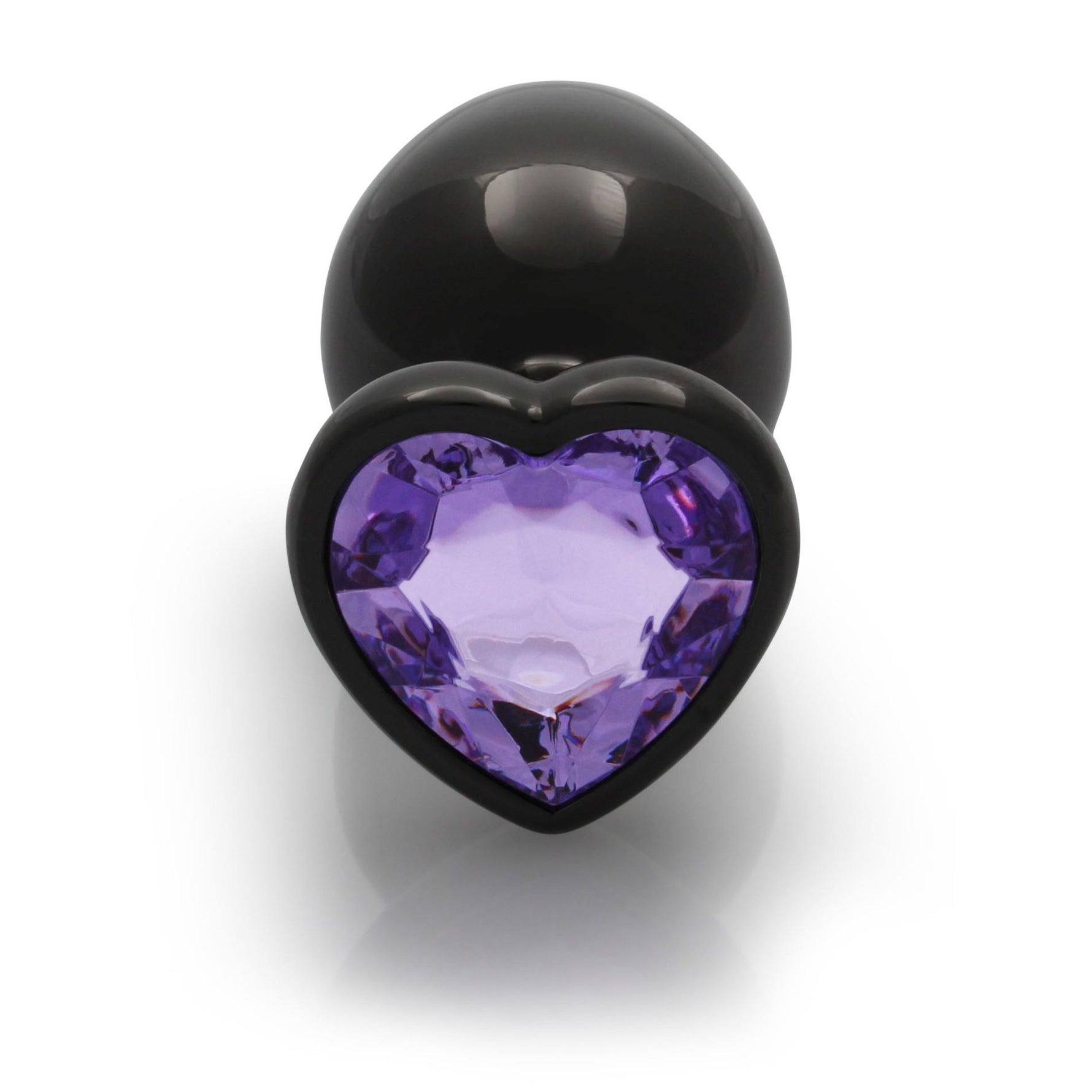 Dop anal mare din aluminiu, Heart Gem, Au!, 8 cm