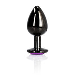 Dop anal mare din aluminiu, Heart Gem, Au!, 8 cm