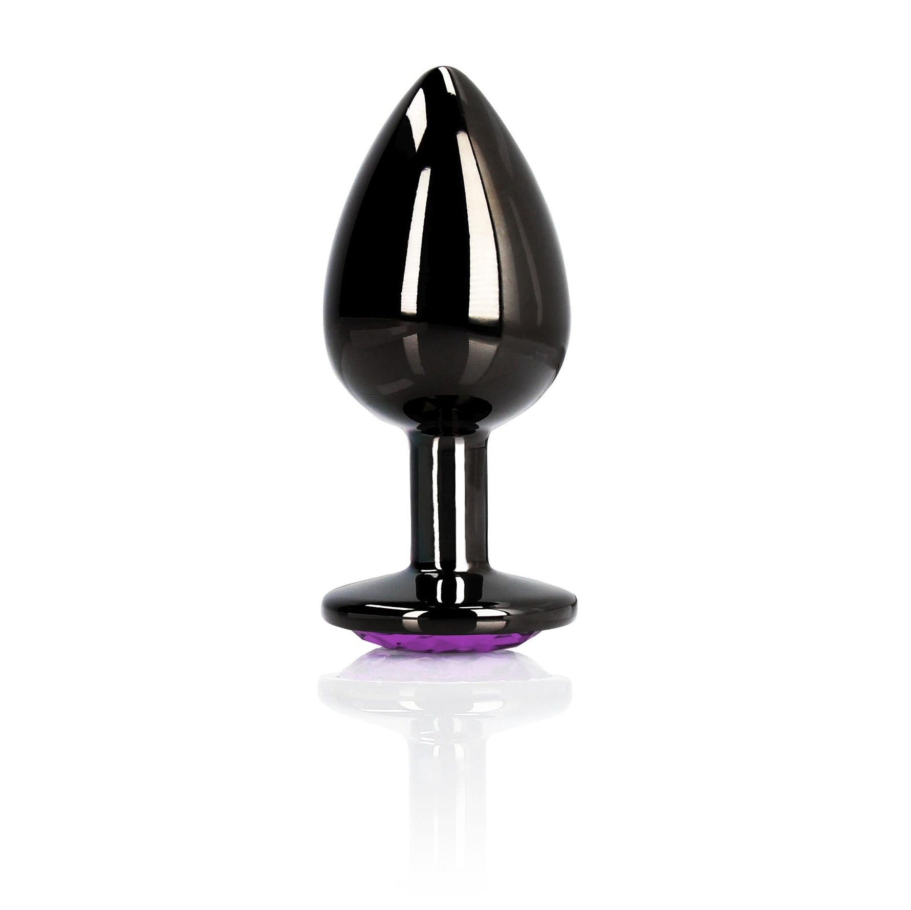 Dop anal mare din aluminiu, Heart Gem, Au!, 8 cm
