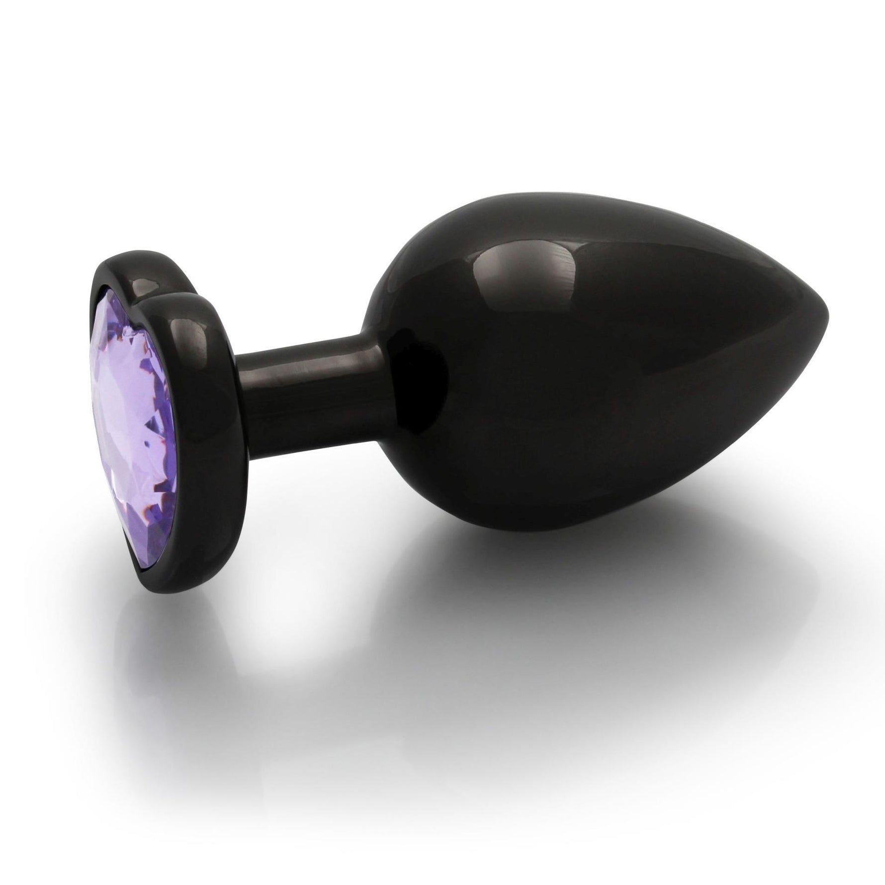 Dop anal mare din aluminiu, Heart Gem, Au!, 8 cm