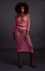 Set lenjerie intimă neon roz UV XS/XL