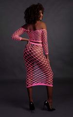 Set lenjerie intimă neon roz UV XS/XL