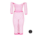 Set lenjerie intimă neon roz UV XS/XL