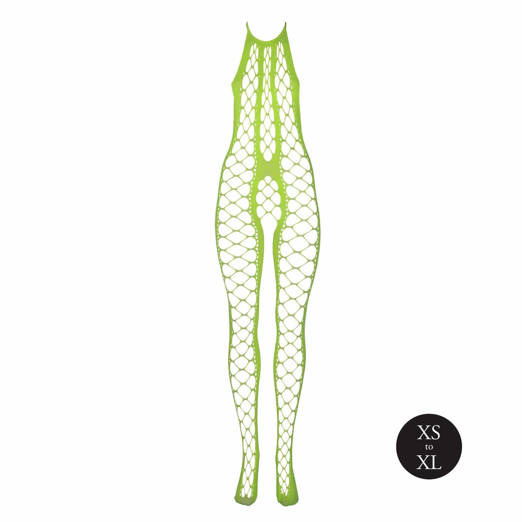 Au! Ciorapi de corp UV verde neon XS/XL