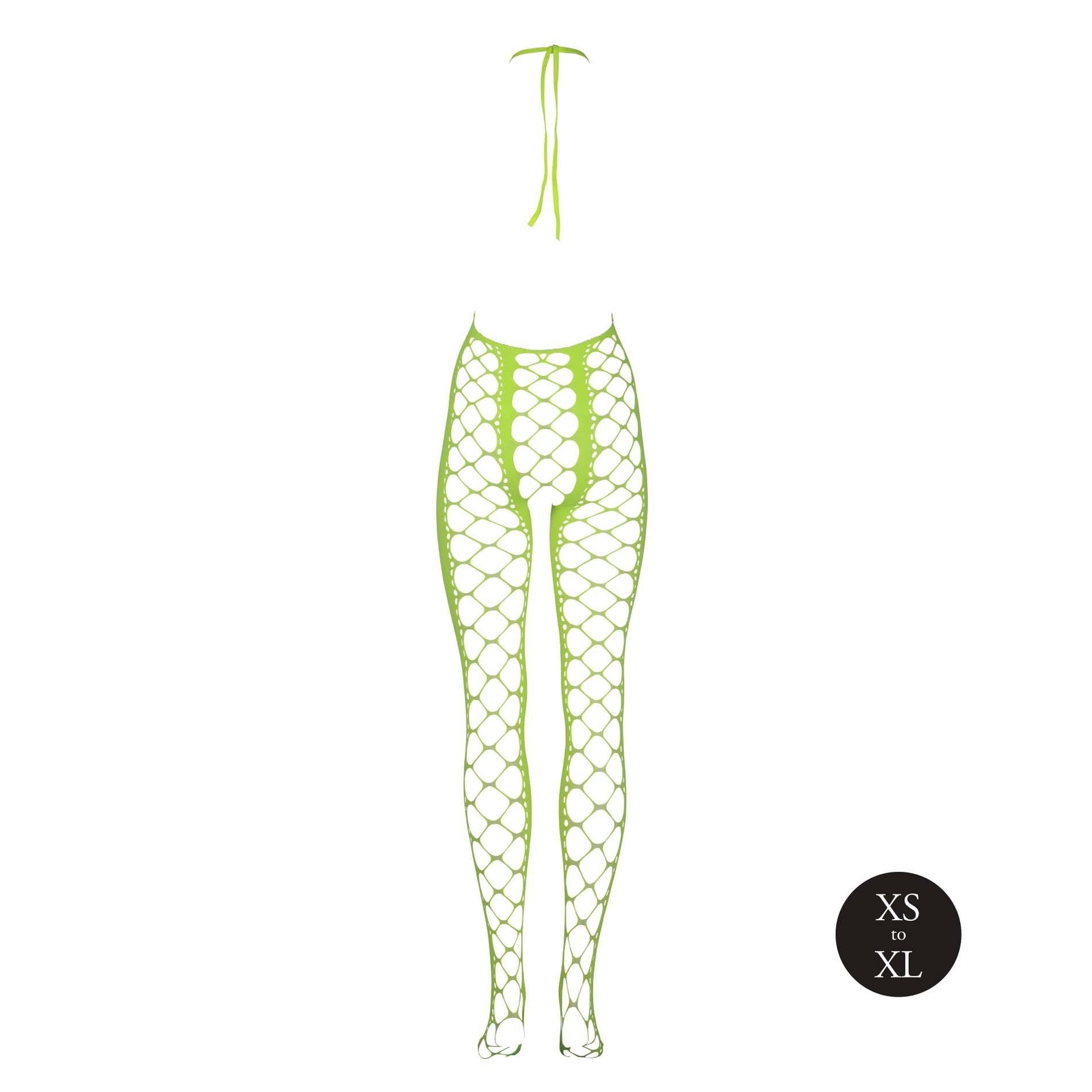 Au! Ciorapi de corp UV verde neon XS/XL
