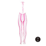 Body Ouch neon cu guler înalt roz XS XL
