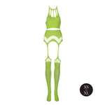Set lenjerie intimă Ouch verde neon UV XS/XL