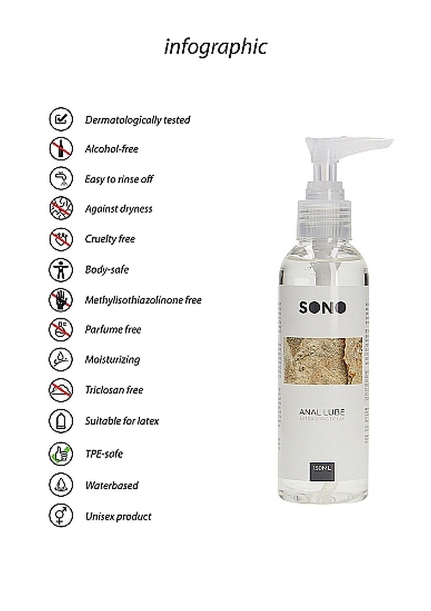 Lubrifiant anal pe bază de apă Pharmquests SONO 150 ml