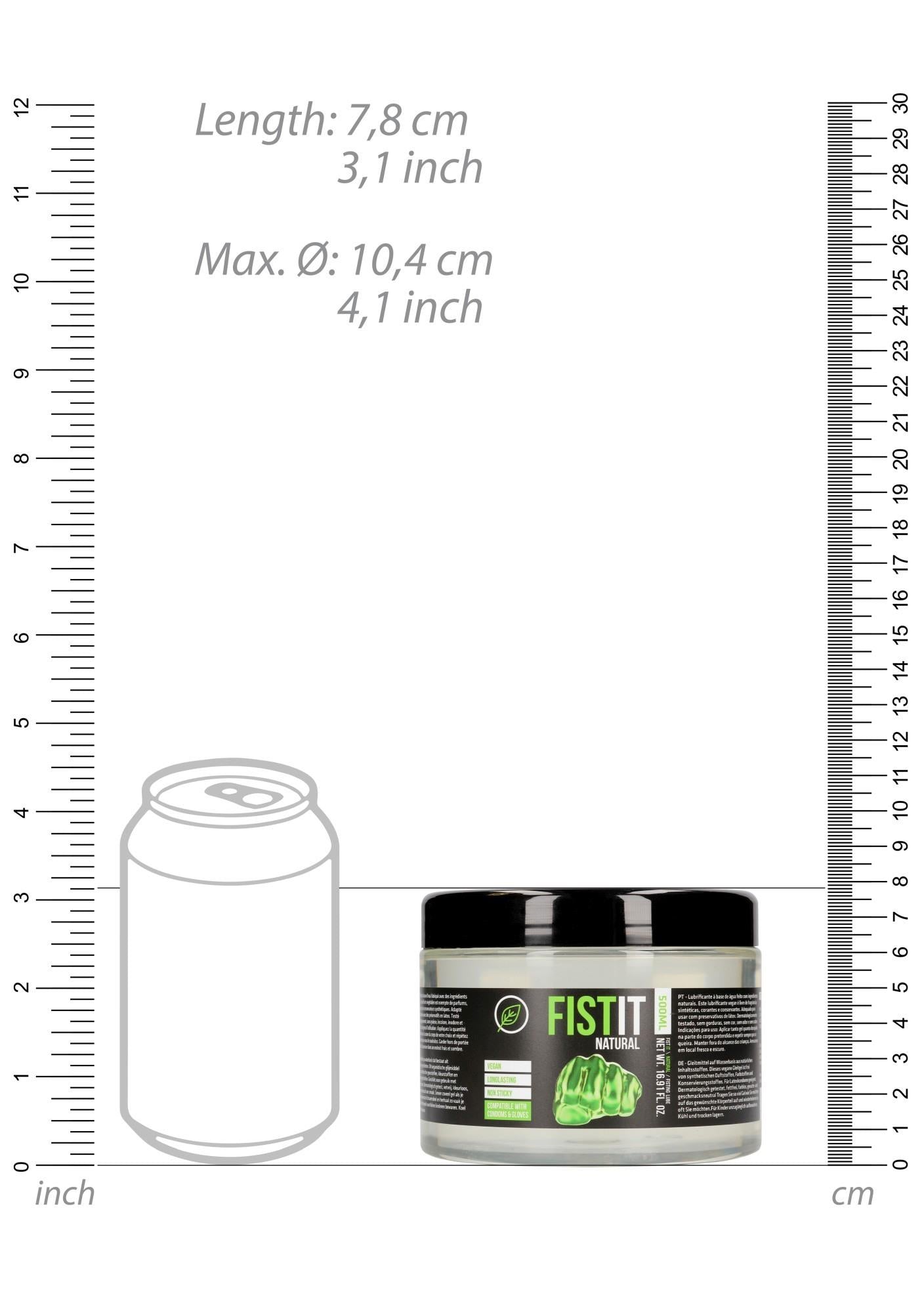 Lubrifiant natural Fist It pentru fisting 500 ml