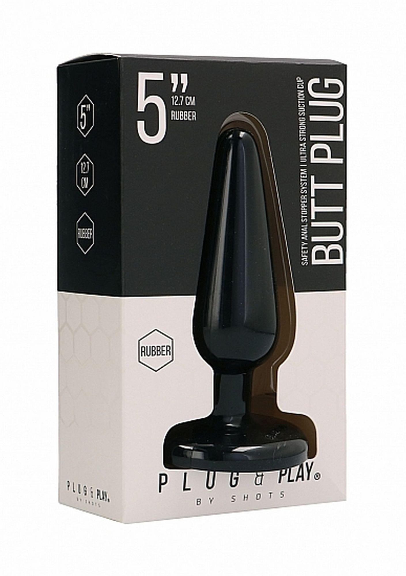 Plug & Play Basic Anal Plug & Play 12 cm Negru