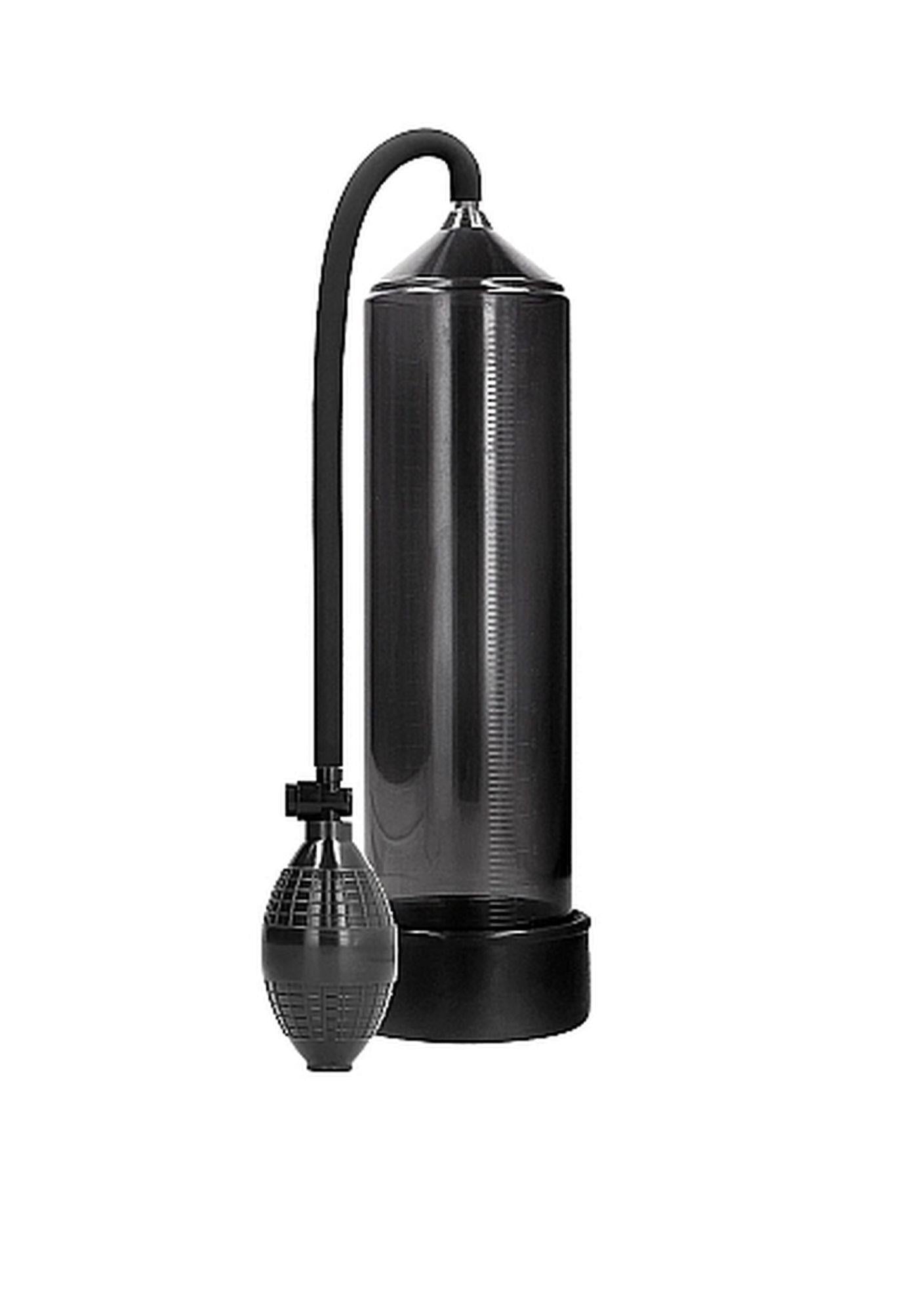 Pompă de penis pompată clasică neagră 23 cm