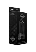 Pompă de penis pompată clasică neagră 23 cm