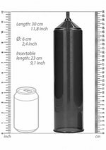Pompă de penis Pumped Deluxe pentru începători, neagră, 23 cm
