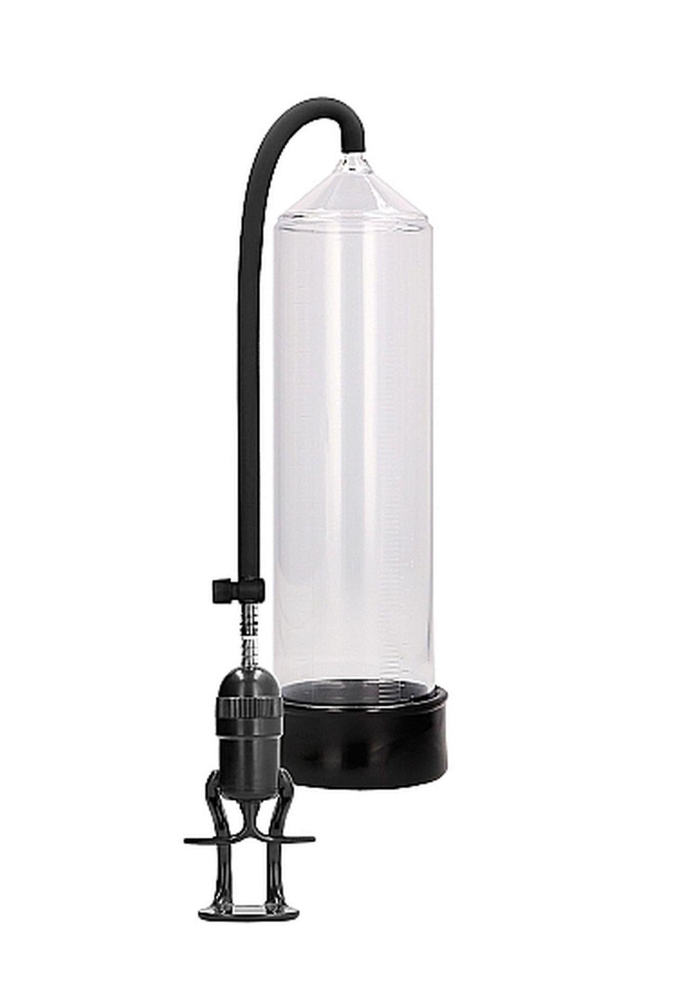 Pompă de penis Pumped Deluxe pentru începători, transparentă, 23 cm