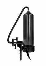 Pompă de penis Pumped Elite pentru începători, neagră, 23 cm