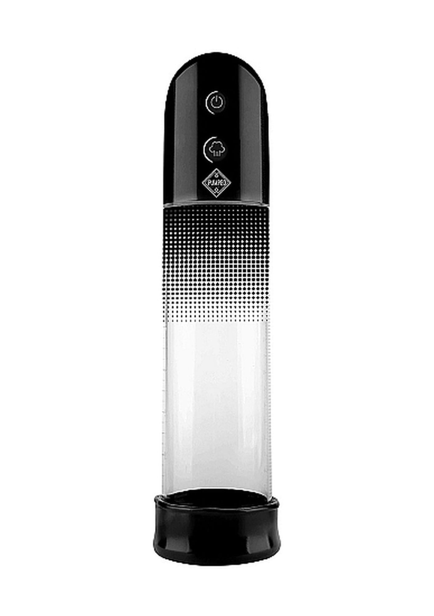 Pompă automată cu pompă Luv din silicon, neagră, 20 cm