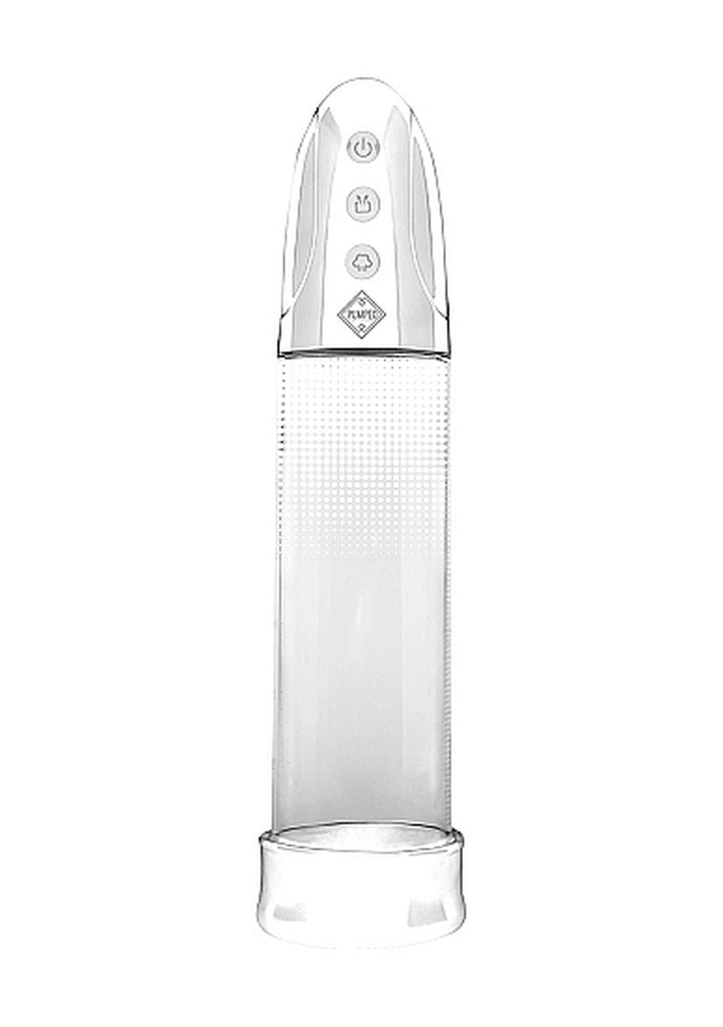 Pompă de vid automată cu pompă, transparentă, USB, 20 cm